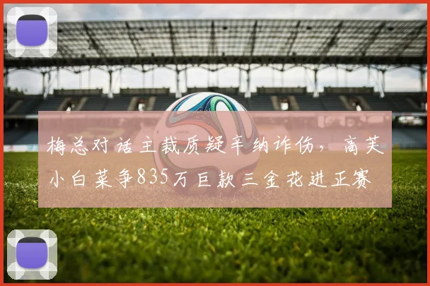 梅总对话主裁质疑辛纳诈伤，高芙小白菜争835万巨款三金花进正赛