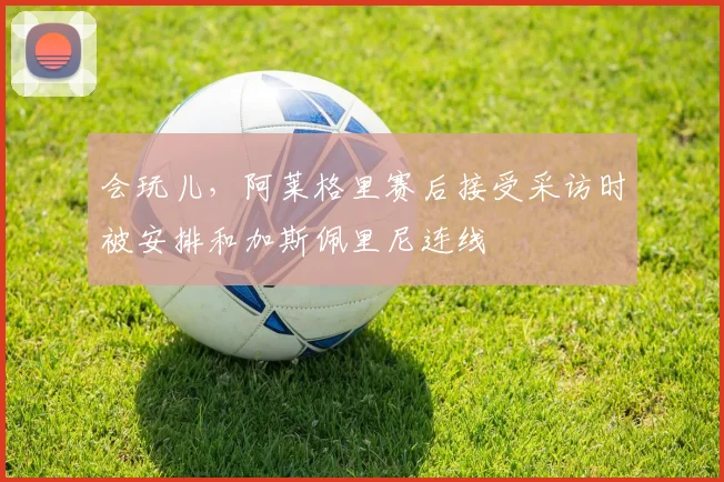会玩儿，阿莱格里赛后接受采访时被安排和加斯佩里尼连线